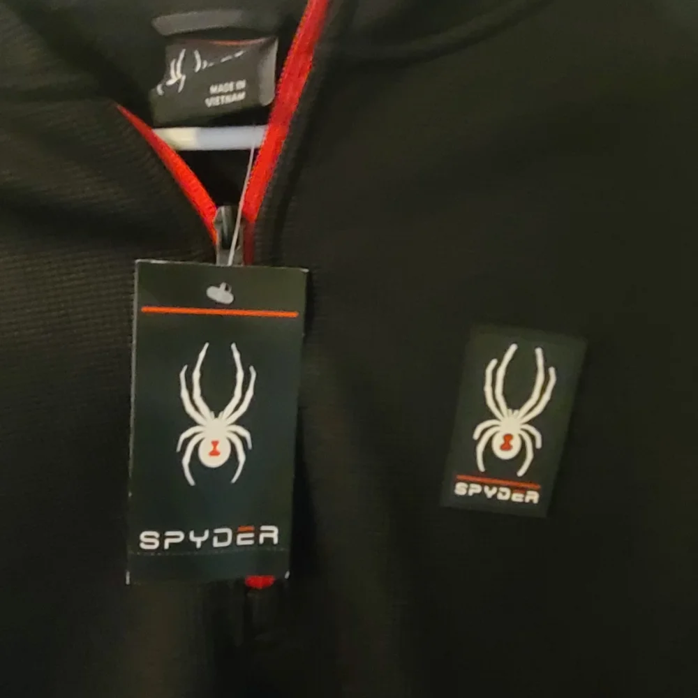 Spyder Men's Hoodie 1/4 zip size large - Picture 2 of 6